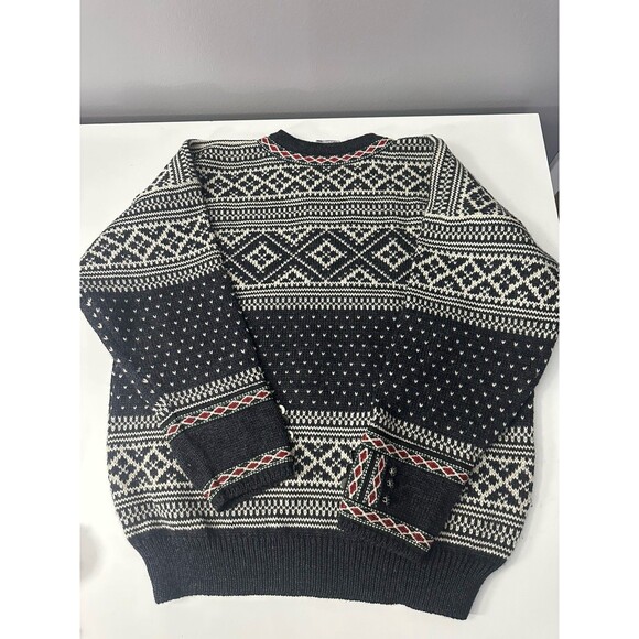 Dale of Norway 100% New Wool Fair Aisle Sweater Nordic Pullover Knitwear M EUC - Picture 6 of 6